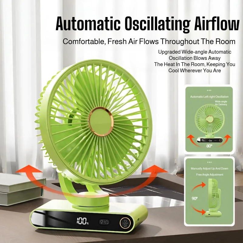 Office Technologies - Novo Ventilador Portátil com Display Digital