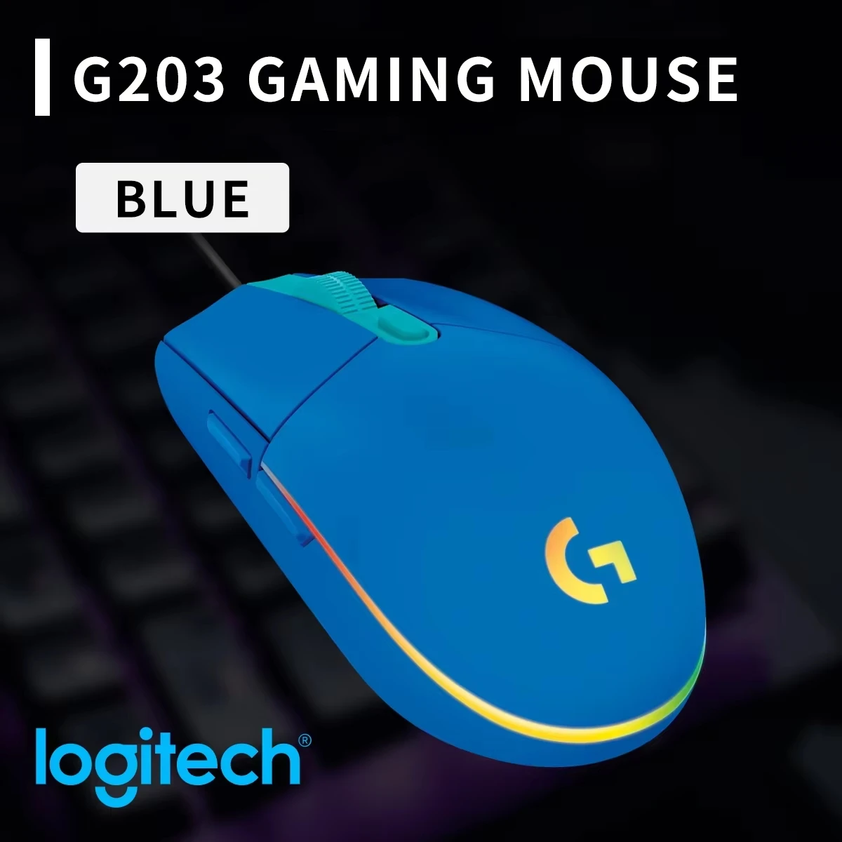 Rato de jogos com fio Logitech - Logitech Mouse G203 avaliação e preço