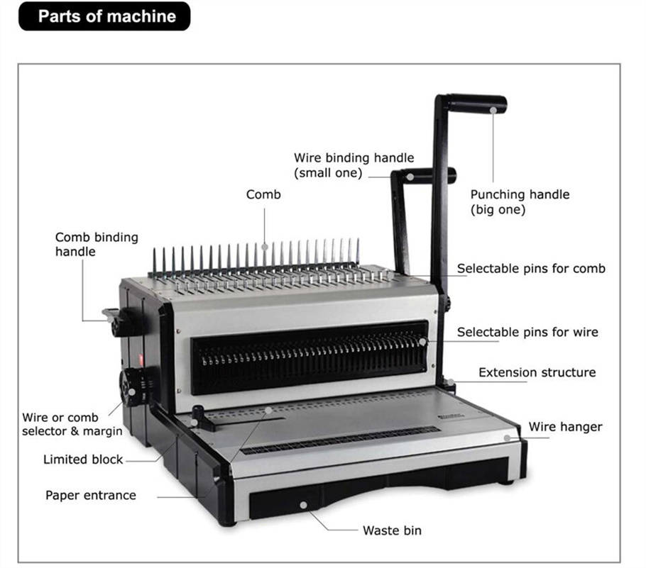 Máquina de Encadernação Manual - Binding Machine Comb avaliação e preço